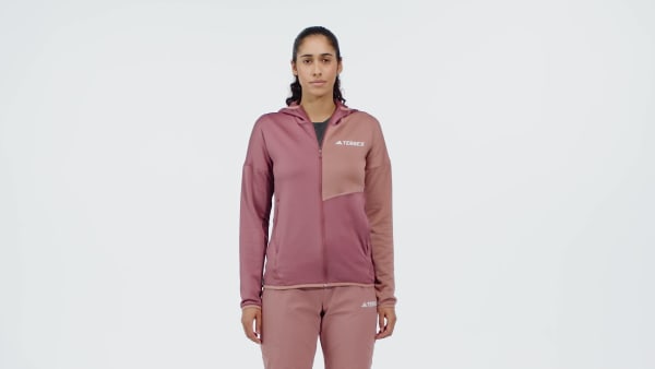 Bordeaux Terrex Xperior Climawarm Light Fleece Capuchonjack