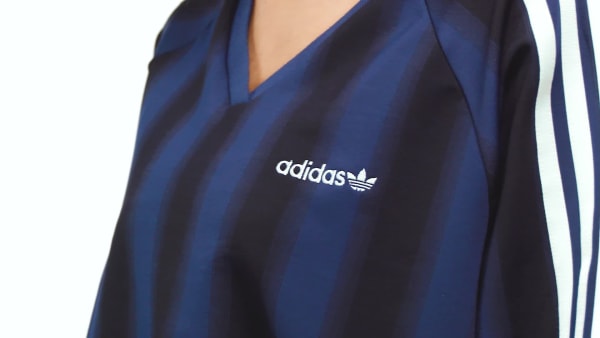 Azul Camiseta Loose Linear