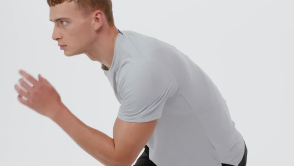 grijs Designed for Training Workout T-shirt