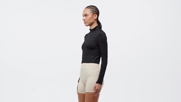 Black Workout Essentials Full-Zip Knit Jacket