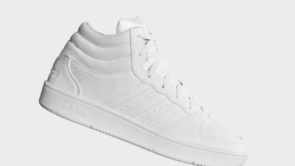 Bianco Scarpe Hoops Mid Classic