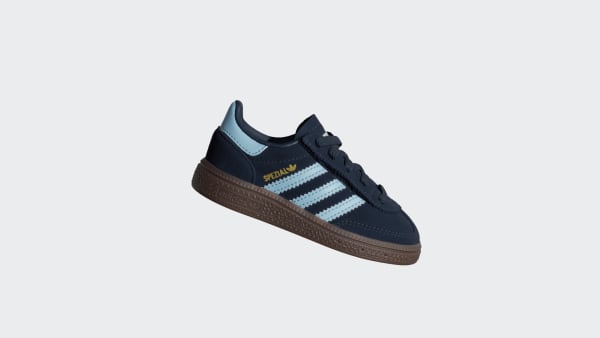 Azul Tênis Handball Spezial Comfort Closure Elastic Lace Infantil