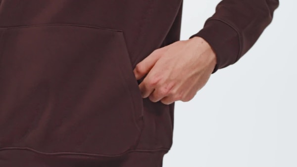 Marrone Hoodie Trefoil Essentials Loose