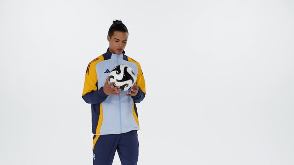 modrá Bunda Real Madrid Tiro 24 Competition Presentation