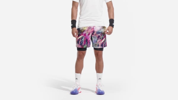 Mehrfarbig Melbourne Ergo Tennis Graphic Shorts