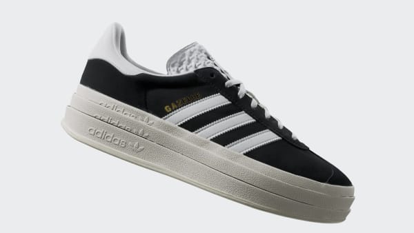 Hitam Sepatu Gazelle Bold