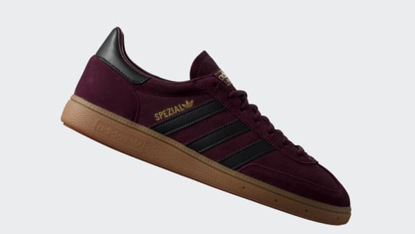 สีแดงเบอร์กันดี รองเท้า Handball Spezial
