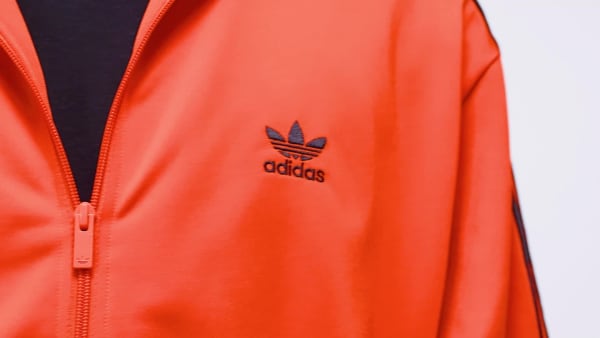 oranzová Sportovní bunda Adicolor Classics Firebird