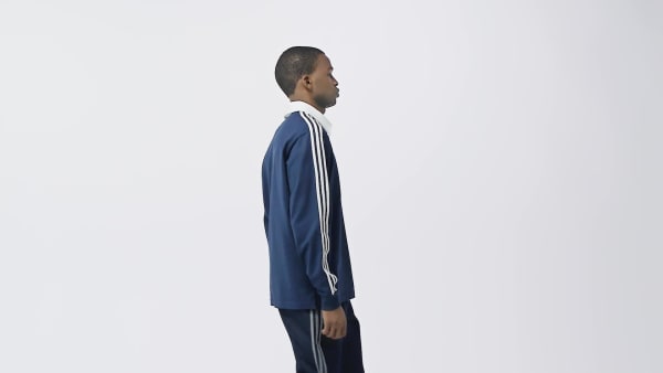 Blau Adicolor Rugby Poloshirt