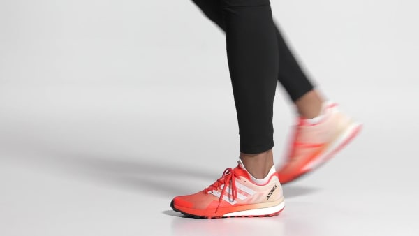 Orange Terrex Speed Ultra Trail Running Shoes