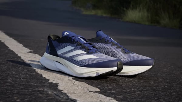 Blauw Adizero Boston 12 Schoenen
