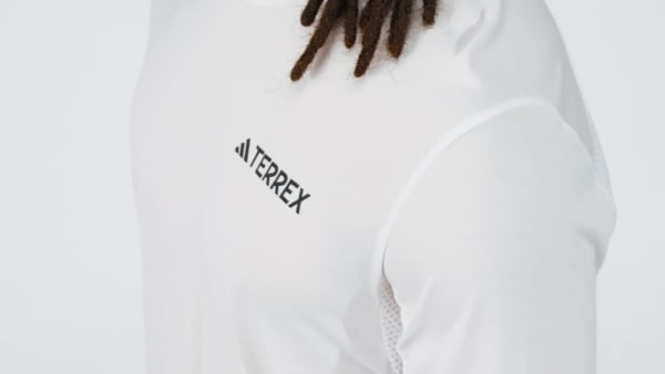 Blanc T-shirt manches longues Terrex Xperior Climacool+