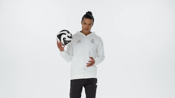 White Real Madrid Anthem Jacket