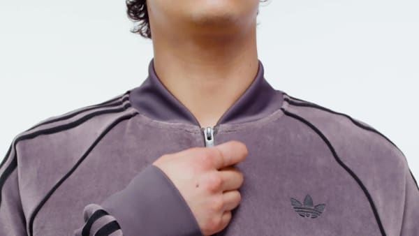 Gra SST Adicolor Velour Treningsoverdel