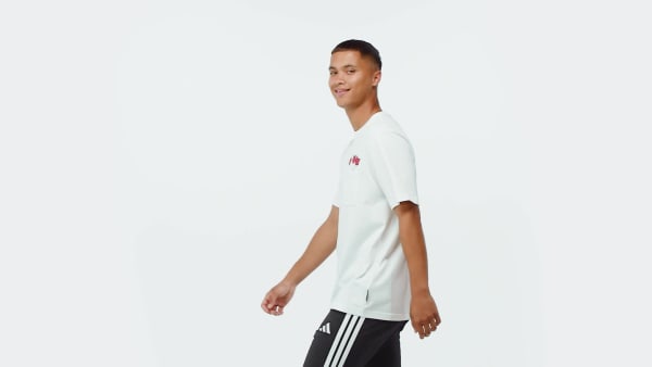 สีขาว เสื้อยืดพิมพ์ลาย NOVELTY DART