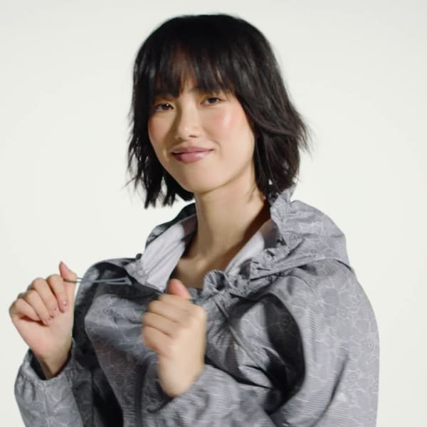 gris Veste imprimée adidas by Stella McCartney Running