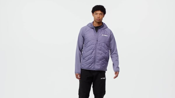 Roxo Casaco com Capuz Híbrido e Isolado Terrex Multi CLIMAWARM